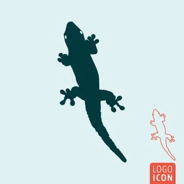 Lizard icon isolated Stock Illustration