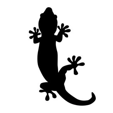 Lizard icon isolated on white background. Stock Illustration