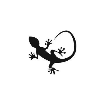 Lizard icon logo sign vector outline Illustrazione stock