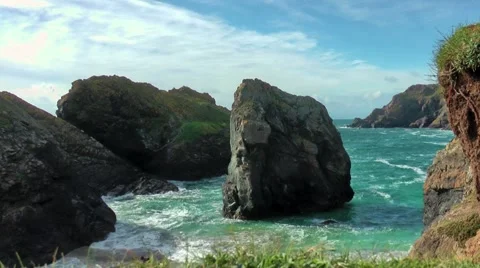 Lizard, Kynance Cove, Cornwall Video stock 49959222