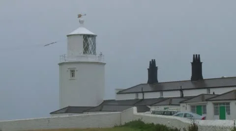 The Lizard Lighthouse Stock Footage 8953092