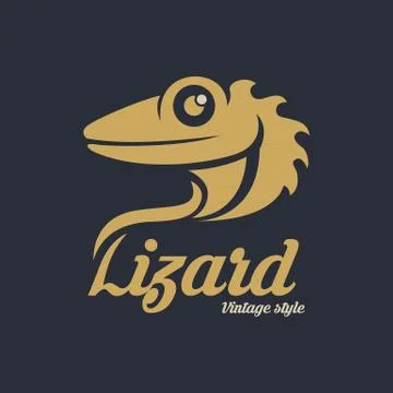 Lizard logo Stock Illustration
