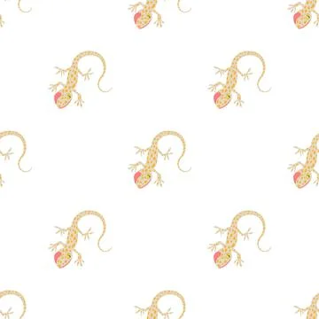 Lizard pattern seamless vector Illustrazione stock