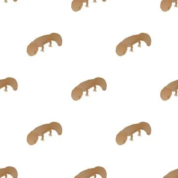 Lizard pattern seamless vector Illustrazione stock