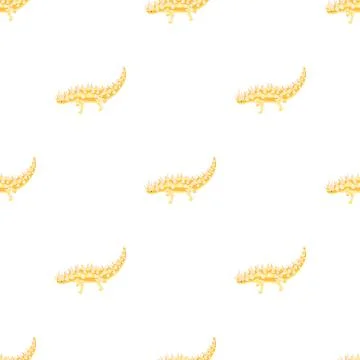 Lizard pattern seamless vector Stock Illustration