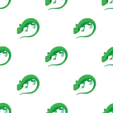 Lizard pattern seamless vector Stock Illustration