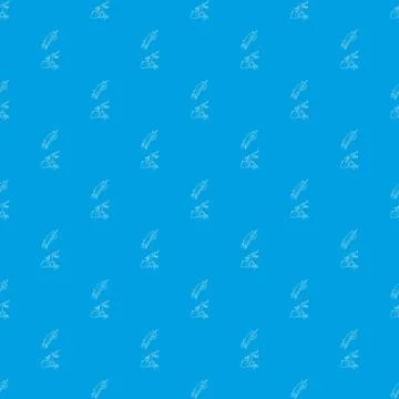 Lizard pattern vector seamless blue イラスト素材