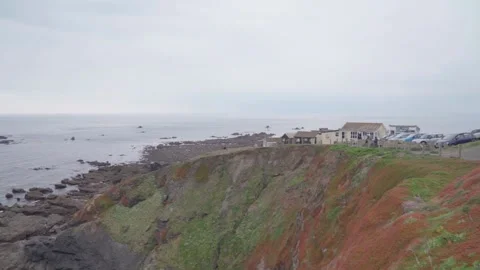 Lizard Point, Cornwall- Coastal Landscape Beaches and Cliffs Stock Footage 153312632