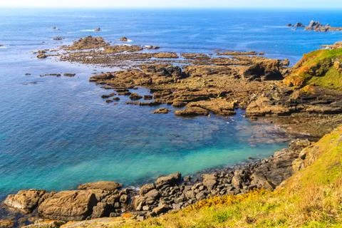 Lizard point, cornwall, uk Stock Photos