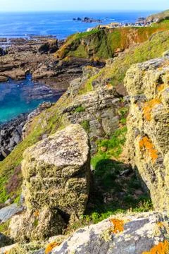 Lizard point, cornwall, uk Stock Photos