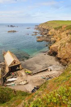Lizard point, cornwall, uk Stock Photos