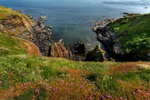 Lizard Point Lighthouse in the South of Cornwall, England Stock Photos