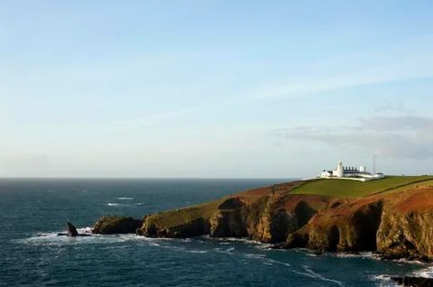 Lizard point, lizard peninsula, cornwall Stock Photos