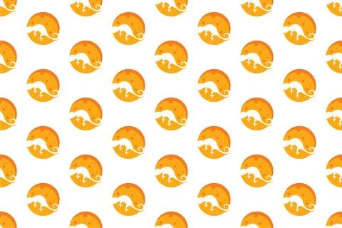 Lizard seamless pattern background template Stock Illustration