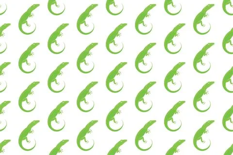 Lizard seamless pattern background template Stock Illustration