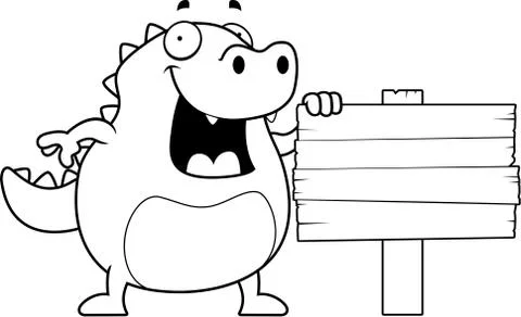 Lizard Sign Stock Illustration