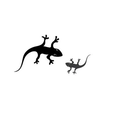 Lizard symbol icon vector Stock Illustration