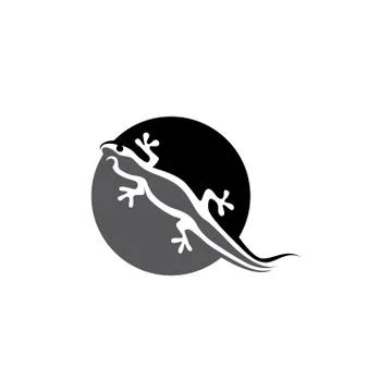 Lizard symbol icon vector Stock Illustration