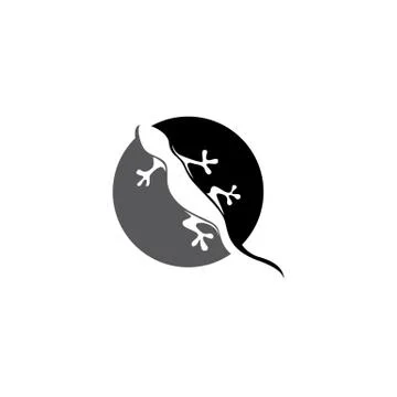 Lizard symbol icon vector Stock Illustration