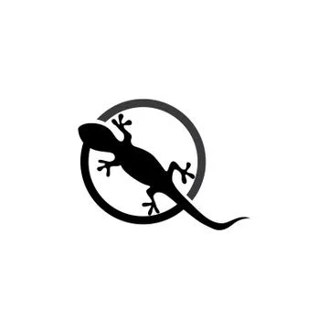 Lizard symbol icon vector Stock Illustration