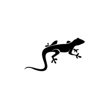 Lizard symbol icon vector Stock Illustration