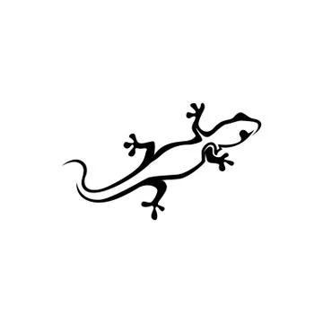 Lizard symbol icon vector Stock Illustration