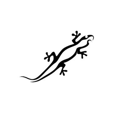 Lizard symbol icon vector Stock Illustration