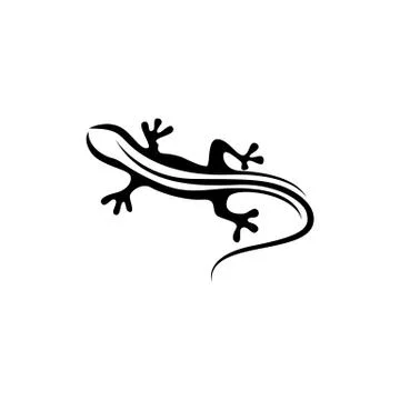 Lizard symbol icon vector Illustrazione stock
