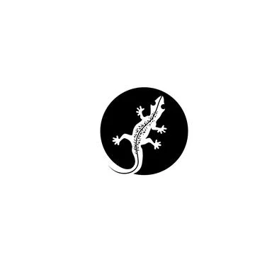 Lizard vector, design, animal, and reptile, gecko Illustrazione stock