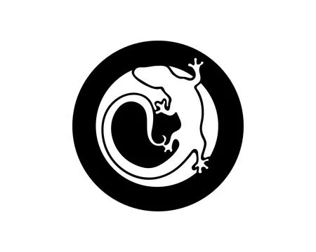Lizard vector, design, animal, and reptile, gecko Stock Illustration