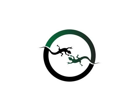 Lizard vector, design, animal, and reptile, gecko Stock Illustration