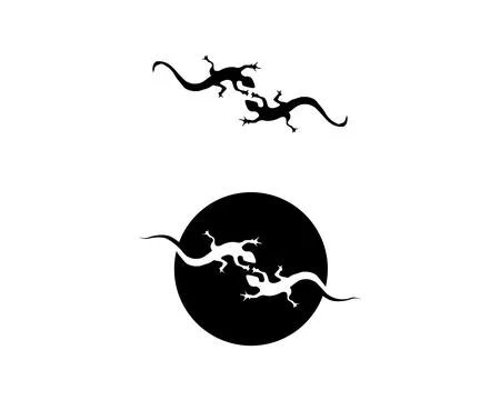 Lizard vector, design, animal, and reptile, gecko Illustrazione stock