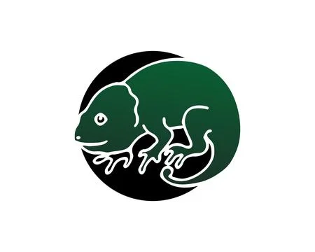 Lizard vector, design, animal, and reptile, gecko Illustrazione stock