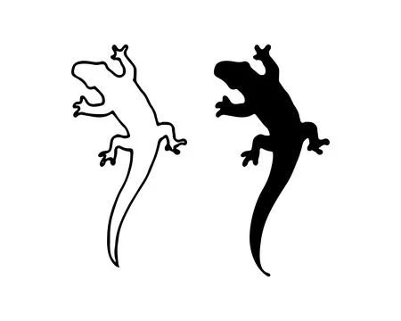 Lizard vector, design, animal, and reptile, gecko Stock Illustration