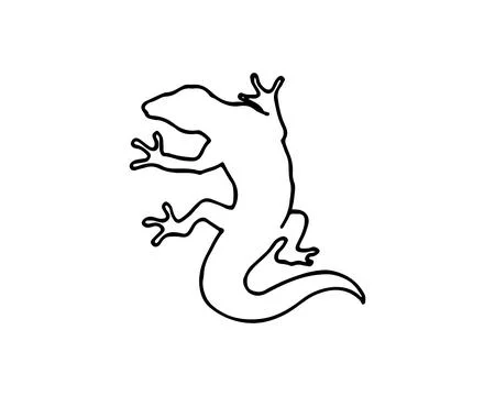 Lizard vector, design, animal, and reptile, gecko Illustrazione stock