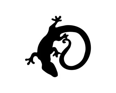 Lizard vector, design, animal, and reptile, gecko Stock Illustration