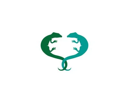 Lizard vector, design, animal, and reptile, gecko Stock Illustration