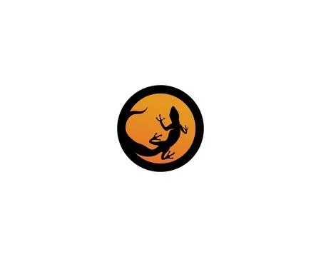 Lizard vector, design, animal, and reptile, gecko Illustrazione stock