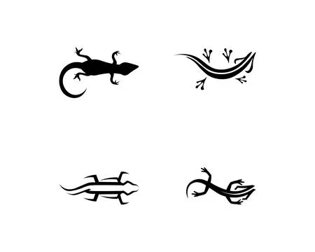 Lizard vector, design, animal, and reptile, gecko Illustrazione stock