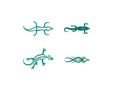 Lizard vector, design, animal, and reptile, gecko Illustrazione stock