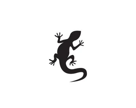 Lizard vector icon logo and symbols template Stock Illustration
