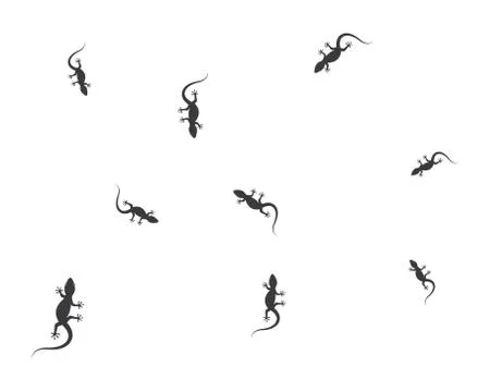 Lizard vector illustration logo Illustrazione stock