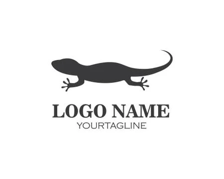 Lizard vector illustration logo Stock Illustration