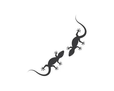 Lizard vector illustration logo Stock Illustration