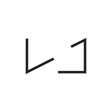 Lj initial letter vector logo icon Stock Illustration