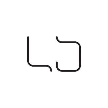 Lj initial letter vector logo icon Stock Illustration