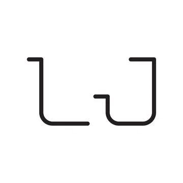 Lj initial letter vector logo icon Stock Illustration