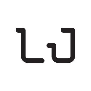 Lj initial letter vector logo icon Stock Illustration