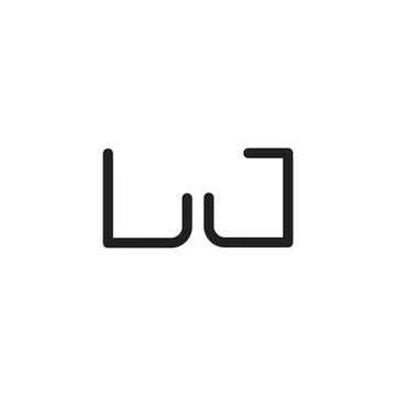 Lj initial letter vector logo icon Stock Illustration