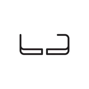 Lj initial letter vector logo icon Stock Illustration